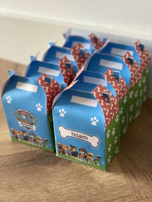 Paw patrol traktatie doosjes